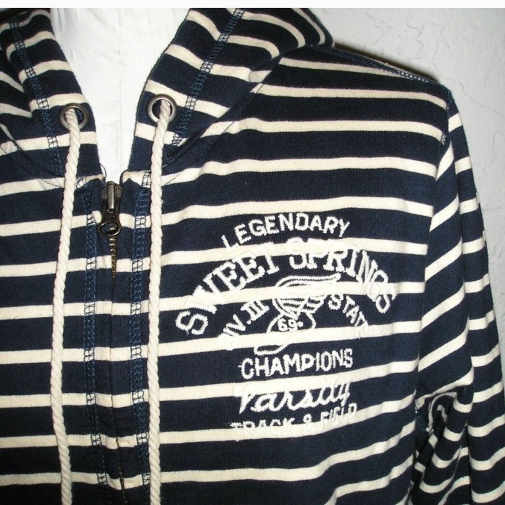 LUCKY BRAND Sweet Springs EMBROIDERED ZIP HOODIE